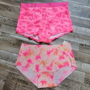 New 2 Pair Victoria's Secret Pink Shortie Size XL